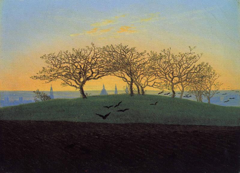 Caspar David Friedrich Hugel und Bruchacker bei Dresden